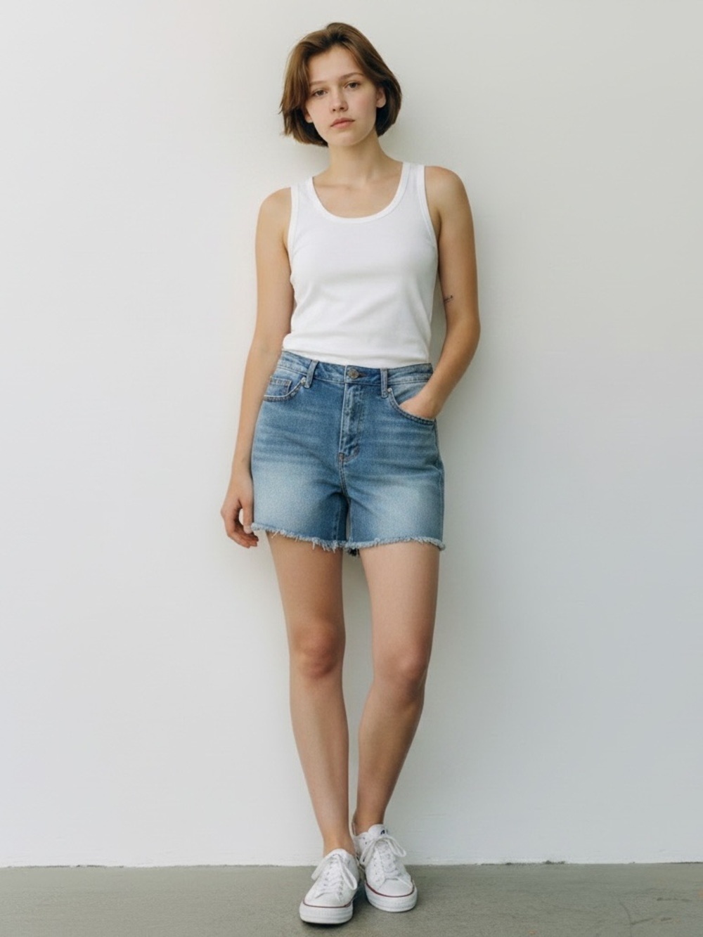 Driftwood Lulu Embroidered Cut Off Shorts 29 Frayed Hem Boho Summer